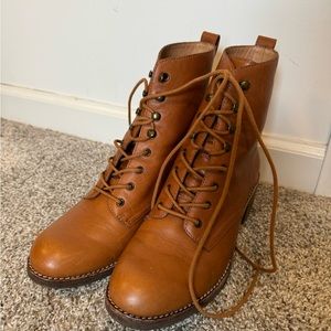 Madewell Patti Lace Up Boots